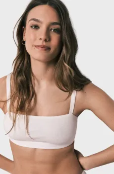 Женский белый топ Белый M womensecret 5053890