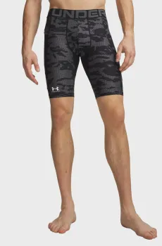 Мужские темно-серые велосипедки с узором UA HG Printed Lng Short-BLK Серый XL Under Armour 6009658-001