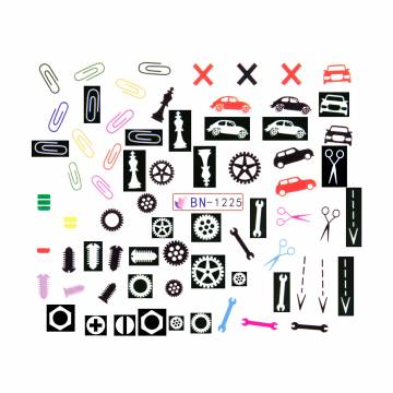 Водные наклейки для ногтей Vizavi Professional BN (BN-1225) Водные наклейки для ногтей Vizavi Professional BN (BN-1225)