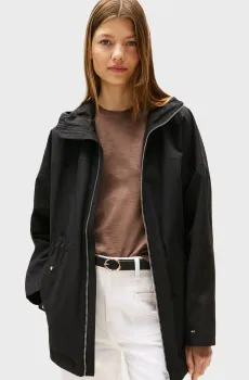 Женская черная парка COTTON NYLON REG Черный S Tommy Hilfiger WW0WW45621