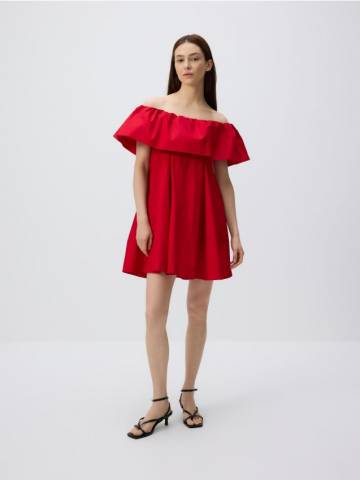 Reserved - Сукня з відкритими плечима - червоний - 5180V-33X Reserved - Сукня з відкритими плечима - червоний - 5180V-33X
