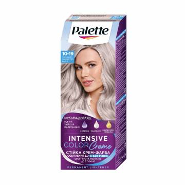 Стойкая крем-краска для волос Palette Интенсивный цвет, 10-19 Холодный серебристый блонд, 110 мл Стойкая крем-краска для волос Palette Интенсивный цвет, 10-19 Холодный серебристый блонд, 110 мл