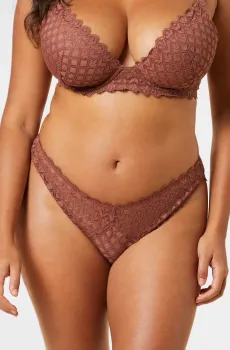 Женский коричневый бюстгальтер с тонкой чашкой глубокое декольте JADE Коричневый 70D Etam 6535125