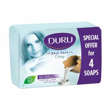 Туалетное мыло DURU Skin Care Caring Молочные протеины, 4*65 г Туалетное мыло DURU Skin Care Caring Молочные протеины, 4*65 г