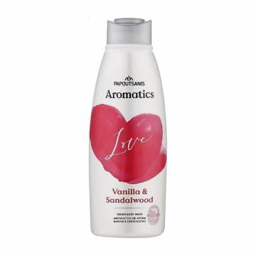 Гель для душа Papoutsanis Aromatics Vegan Shower Gel Love Ваниль и сандаловое дерево, 600 мл Гель для душа Papoutsanis Aromatics Vegan Shower Gel Love Ваниль и сандаловое дерево, 600 мл