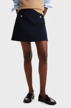 Женская темно-синяя юбка PUNTO SHORT SKIRT Синий L Tommy Hilfiger WW0WW44994