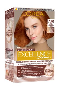 Стойкая безаммиачная крем-краска для волос LOreal Paris Excellence Creme Universal Nudes 7UR Универсальный медный, 192 мл