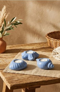 Свічник 3 pack - синій