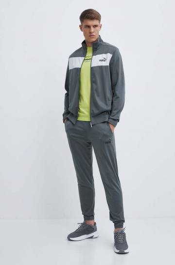 Хлопковая футболка Puma мужской цвет зелёный с принтом Хлопковая футболка Puma мужской цвет зелёный с принтом