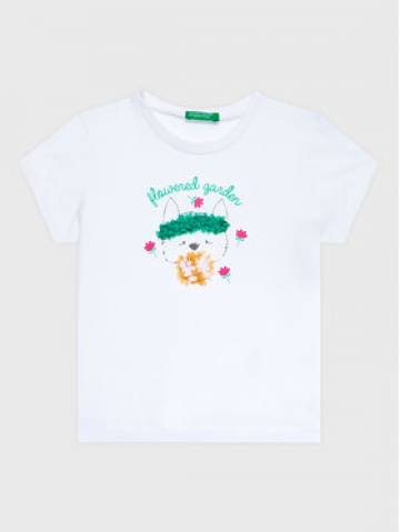 United Colors Of Benetton Футболка 3096G107O Білий Regular Fit United Colors Of Benetton Футболка 3096G107O Білий Regular Fit