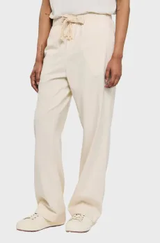 Мужские белые брюки Белый 40 Sandro SHPPA01649_Butter cream