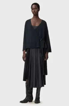 Женское темно-серое платье 2в1 LUCILLE Серый M AllSaints W215DE