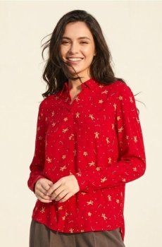 Сорочка різдвяна - червоний