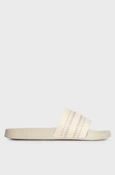 Женские бежевые слайдеры TOMMY WEBBING SLIDE Бежевый 36 Tommy Hilfiger FW0FW07153