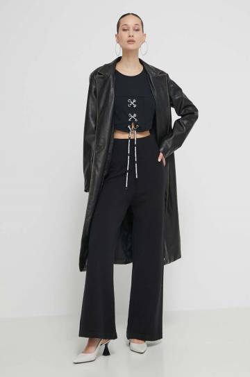 Топ Karl Lagerfeld Jeans женский цвет чёрный Топ Karl Lagerfeld Jeans женский цвет чёрный