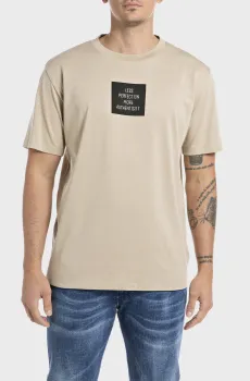 Мужская бежевая футболка Бежевый XXL Replay M6934 .000.23732P