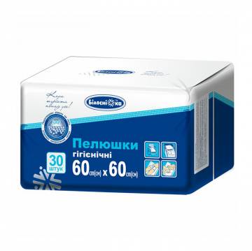 Пеленки гигиенические Білосніжка, 60*60 см, 30 шт Пеленки гигиенические Білосніжка, 60*60 см, 30 шт