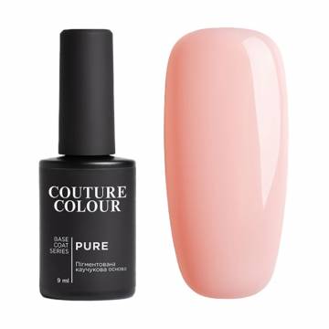 Камуфлирующая каучуковая база для гель-лака Couture Colour Pure Base Coat 03 Холодный розовый, 9 мл