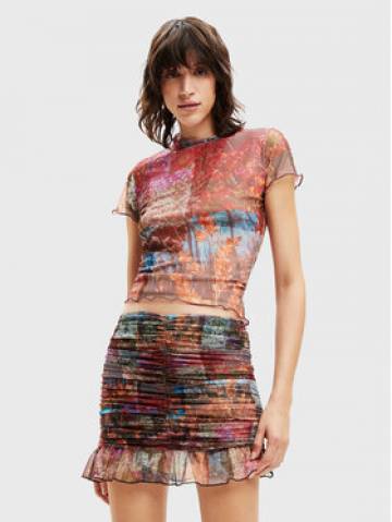 Desigual Блузка Bora 22WWTK10 Кольоровий Slim Fit Desigual Блузка Bora 22WWTK10 Кольоровий Slim Fit