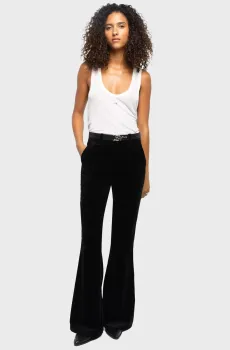 Женские черные брюки Prevy Черный 38 ZADIG&VOLTAIRE WWPA01909_BLACK