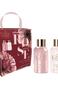 Набор Grace Cole The Luxury Bathing Velvet Rose & Peony (гель для душа, 50 мл + лосьон для тела, 50 мл)