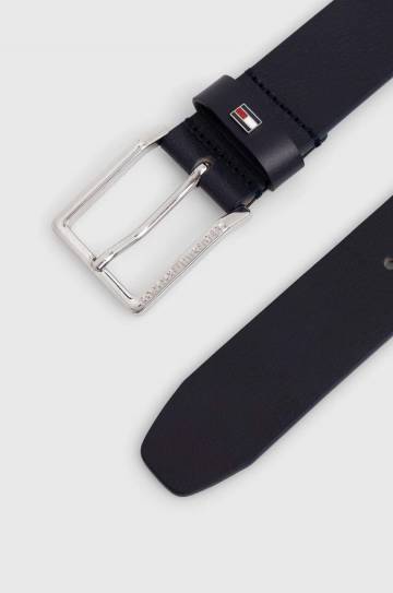 Кожаный ремень Tommy Hilfiger мужской цвет синий Кожаный ремень Tommy Hilfiger мужской цвет синий