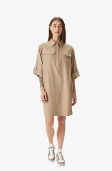 Женское бежевое платье Бежевый 38 Lacoste EF0410CB8