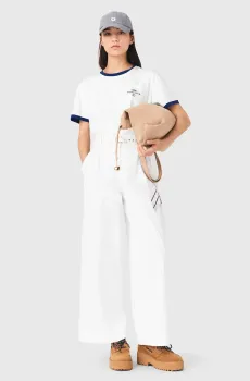 Женская белая футболка Белый 36 MAJE MFPTS01031_White