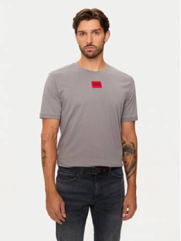 Hugo Футболка Diragolino212 50447978 Сірий Regular Fit Hugo Футболка Diragolino212 50447978 Сірий Regular Fit