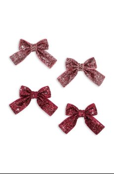 Детские заколки для волос Konges Sløjd GLITTER BOW HAIR CLIPS 4 шт