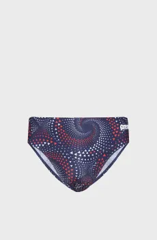 Мужские темно-синие плавки с узором FIREFLOW SWIM BRIEFS Синий 80 Arena 010163-417