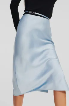 Женская голубая юбка KARL CHARM SOFT SKIRT Голубой 46 Karl Lagerfeld 241W1203