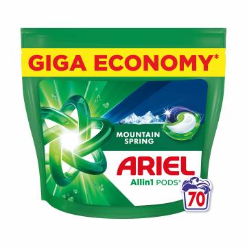 Капсулы для стирки ARIEL Pods All-in-1 Горный источник, 70 стирок, 70 шт Капсулы для стирки ARIEL Pods All-in-1 Горный источник, 70 стирок, 70 шт