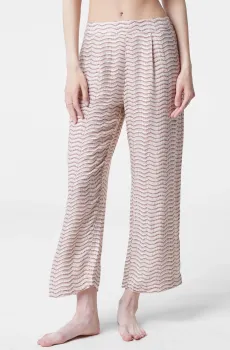 Женские бежевые брюки с узором TIERRA Бежевый M Etam 6535219