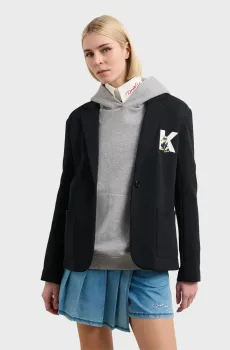Женский черный блейзер KL X DISNEY Черный L Karl Lagerfeld A3W14053