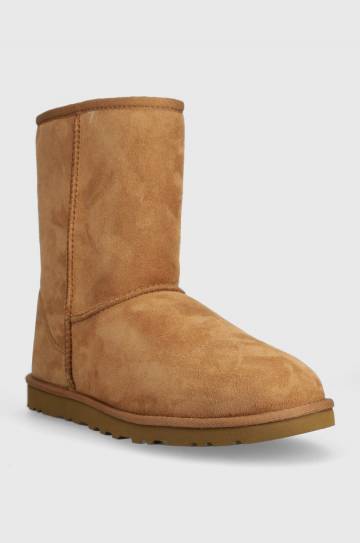 Замшевые сапоги UGG Classic Short цвет коричневый 5800