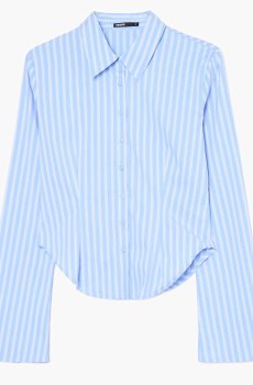 Cropp - Сорочка в смужку - блідо-блакитний