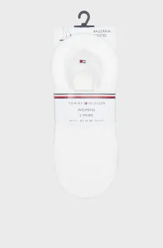 Женские белые следы (2 пары) TH WOMEN FOOTIE 2P Белый 39-42 Tommy Hilfiger 383024001