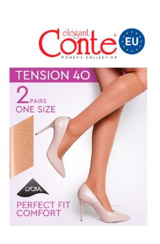 Гольфы женские Conte elegant Tension 40 DEN, Natural, размер 23-25, 2 пары