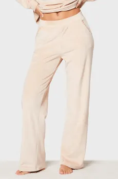 Женские бежевые велюровые брюки MAYLIE Бежевый L Etam 6549606