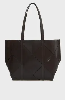 Женская темно-коричневая сумка WOVEN MEDIUM CARRYALL Коричневый ONESIZE Calvin Klein LV04F3548G