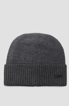 Мужская серая шерстяная шапка Серый ONESIZE BOSS 50500550;030