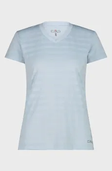 Женская голубая футболка в полоску ODOR-INHIBITING T-SHIRT Голубой 36 CMP 31T7666-L253