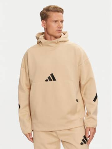 adidas Світшот Z.N.E. JJ4894 Бежевий Loose Fit adidas Світшот Z.N.E. JJ4894 Бежевий Loose Fit