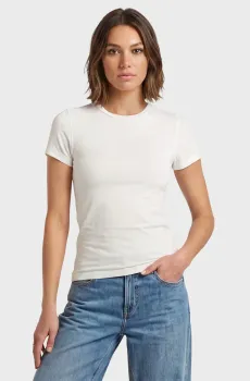 Женская белая футболка 2nd skin Белый M G-Star RAW D28947,E299