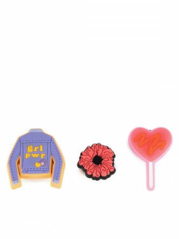Crocs Прикраса для взуття 10008856 GRL PWR 3-PACK Кольоровий Crocs Прикраса для взуття 10008856 GRL PWR 3-PACK Кольоровий