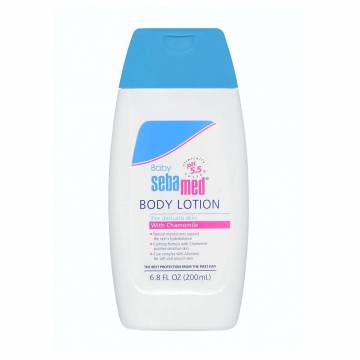 Детский лосьон для тела Sebamed Baby Body Lotion для деликатной кожи, с ромашкой, 200 мл Детский лосьон для тела Sebamed Baby Body Lotion для деликатной кожи, с ромашкой, 200 мл