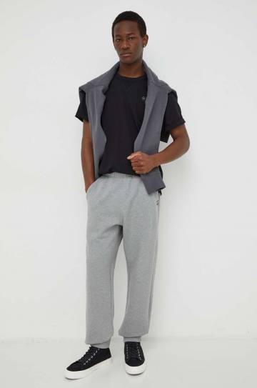 Хлопковая футболка G-Star Raw мужской цвет чёрный однотонный Хлопковая футболка G-Star Raw мужской цвет чёрный однотонный