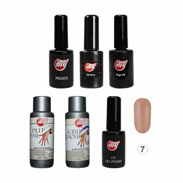 Стартовый набор для покрытия гель-лаком My Nail 2021 7 UV, 6 единиц Стартовый набор для покрытия гель-лаком My Nail 2021 7 UV, 6 единиц