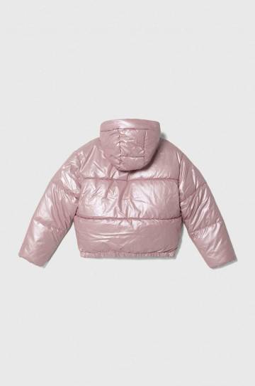 Детская куртка United Colors of Benetton цвет розовый Детская куртка United Colors of Benetton цвет розовый
